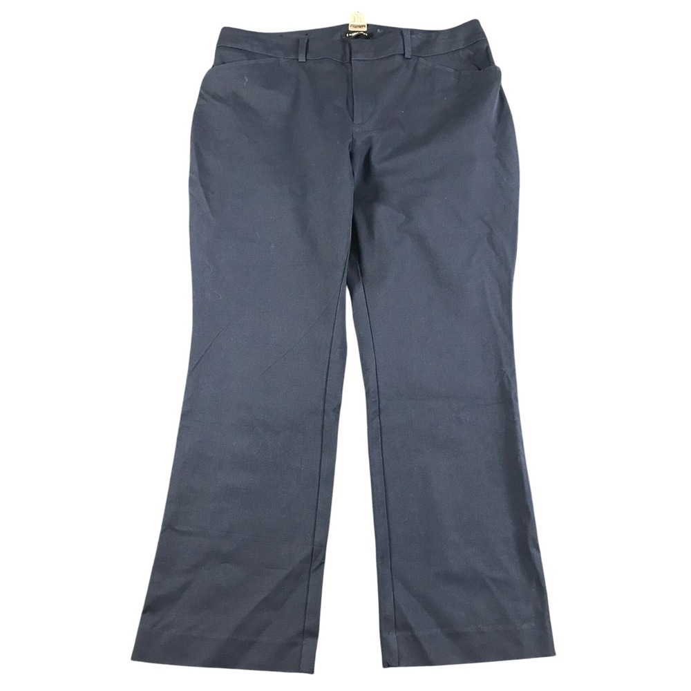 41 Hawthorn Navy Blue Stretch Dress Pants Womens Plus Size 18W Workwear Trousers